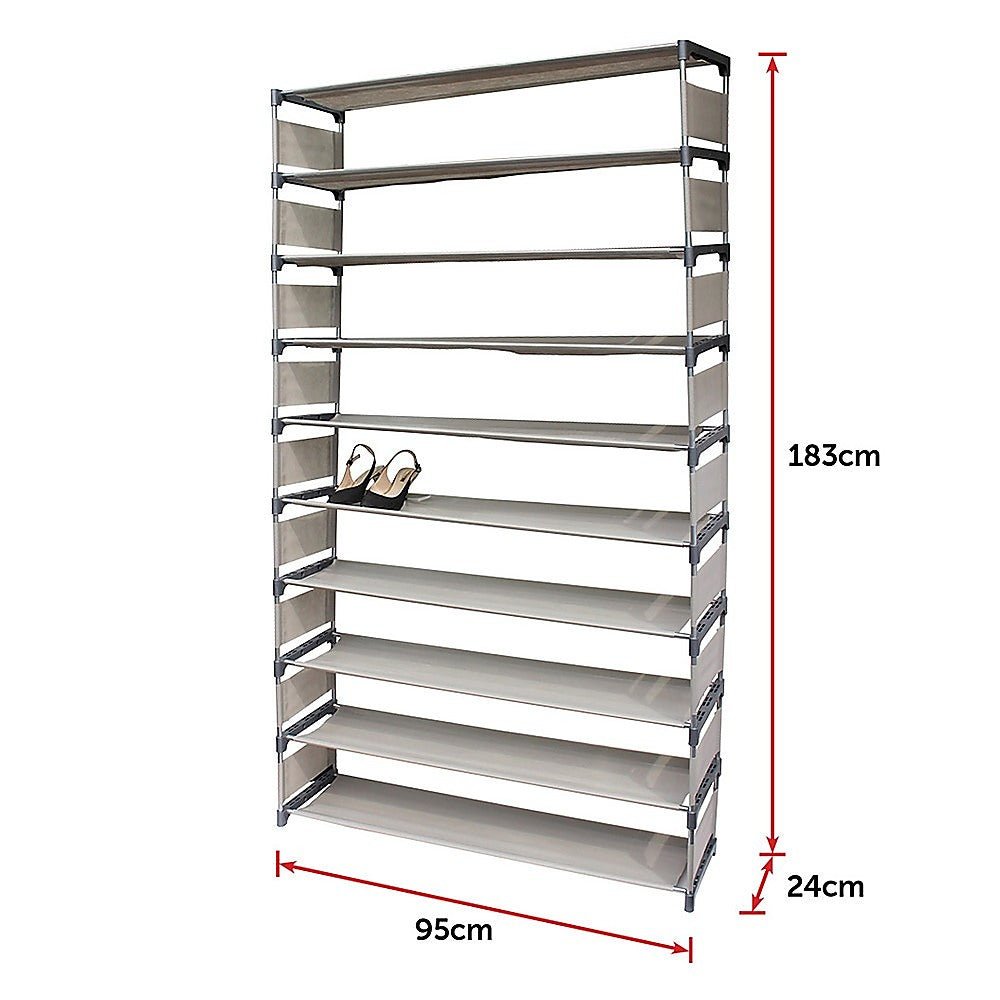 50 Pairs 10 Tiers Shoe Rack V63-820163