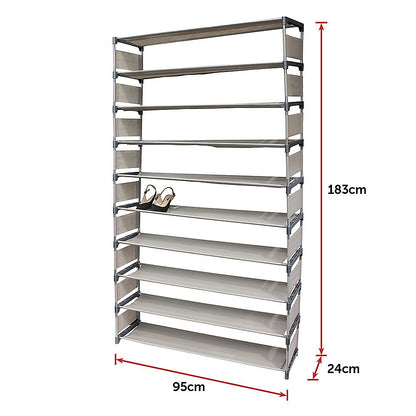 50 Pairs 10 Tiers Shoe Rack V63-820163