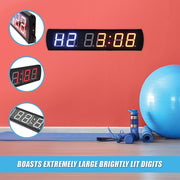 6 Digit Digital Timer Interval Fitness Clock LED Gym Display V63-820533