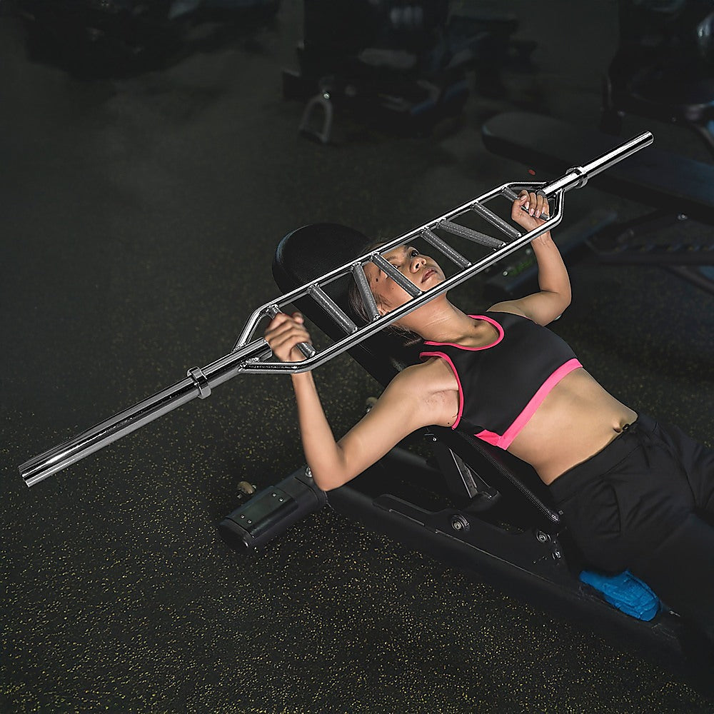 Olympic Swiss Bar Specialty Barbell for Bench Press & Tricep Training