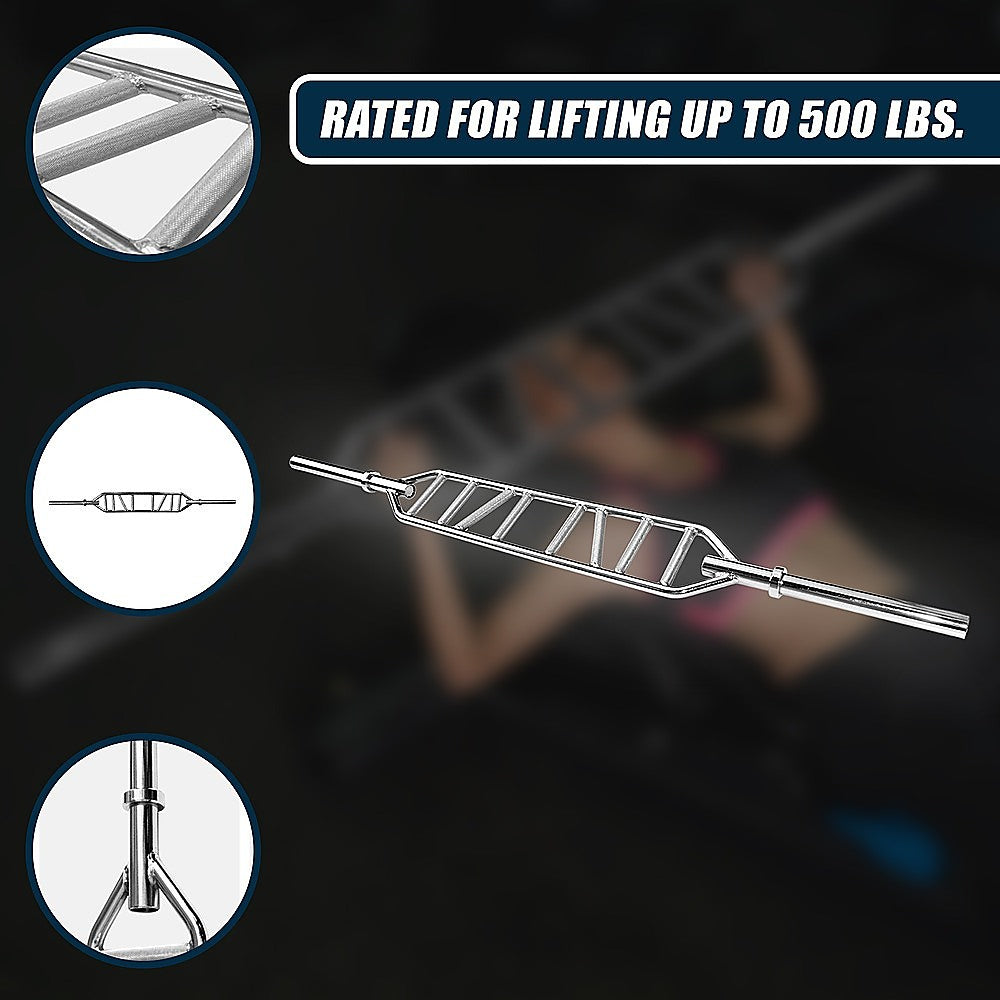 Olympic Swiss Bar Specialty Barbell for Bench Press & Tricep Training