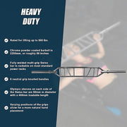 Olympic Swiss Bar Specialty Barbell for Bench Press & Tricep Training