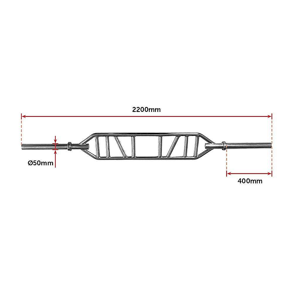 Olympic Swiss Bar Specialty Barbell for Bench Press & Tricep Training