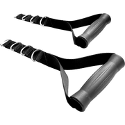 2x Adjustable Nylon Cable Handles – Home Gym Attachment for Strength Training