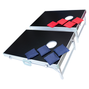 Bean Bag Toss Cornhole Game Set Aluminium Frame Portable Design V63-821073
