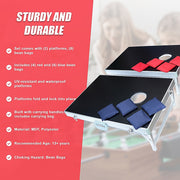 Bean Bag Toss Cornhole Game Set Aluminium Frame Portable Design V63-821073