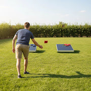 Bean Bag Toss Cornhole Game Set Aluminium Frame Portable Design V63-821073