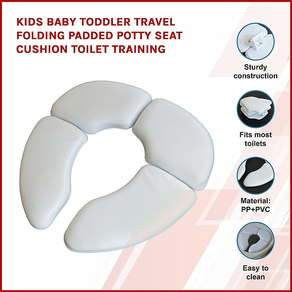 Kids Baby Toddler Travel Folding Padded Potty Seat Cushion Toilet Training V63-821083