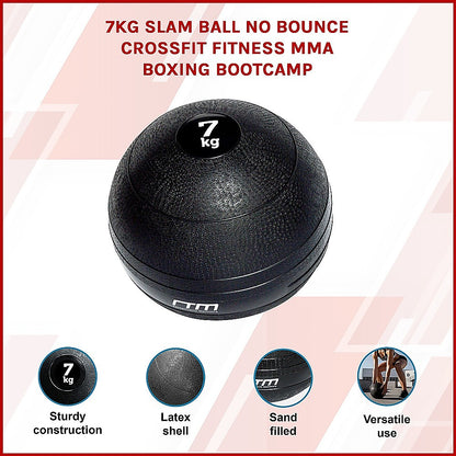 7kg Slam Ball No Bounce Crossfit Fitness MMA Boxing BootCamp V63-821093