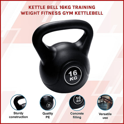 16kg Concrete Kettlebell Weight for Strength Training Home Gym V63-821123