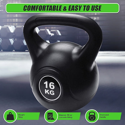 16kg Concrete Kettlebell Weight for Strength Training Home Gym V63-821123