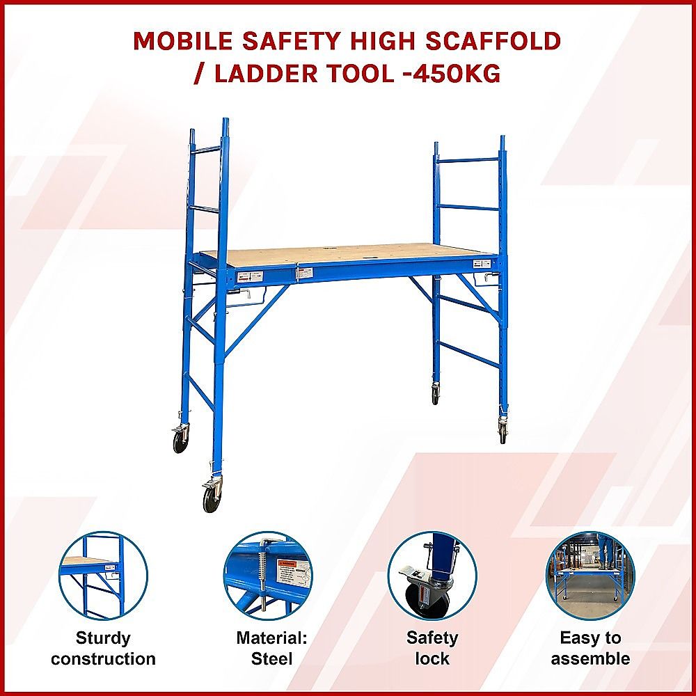 Mobile Safety High Scaffold / Ladder Tool -450KG V63-821193