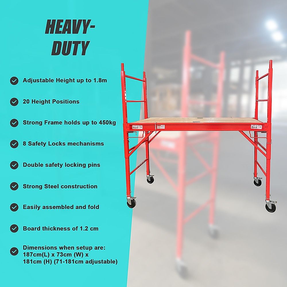 Mobile Safety High Scaffold / Ladder Tool -450KG V63-821203