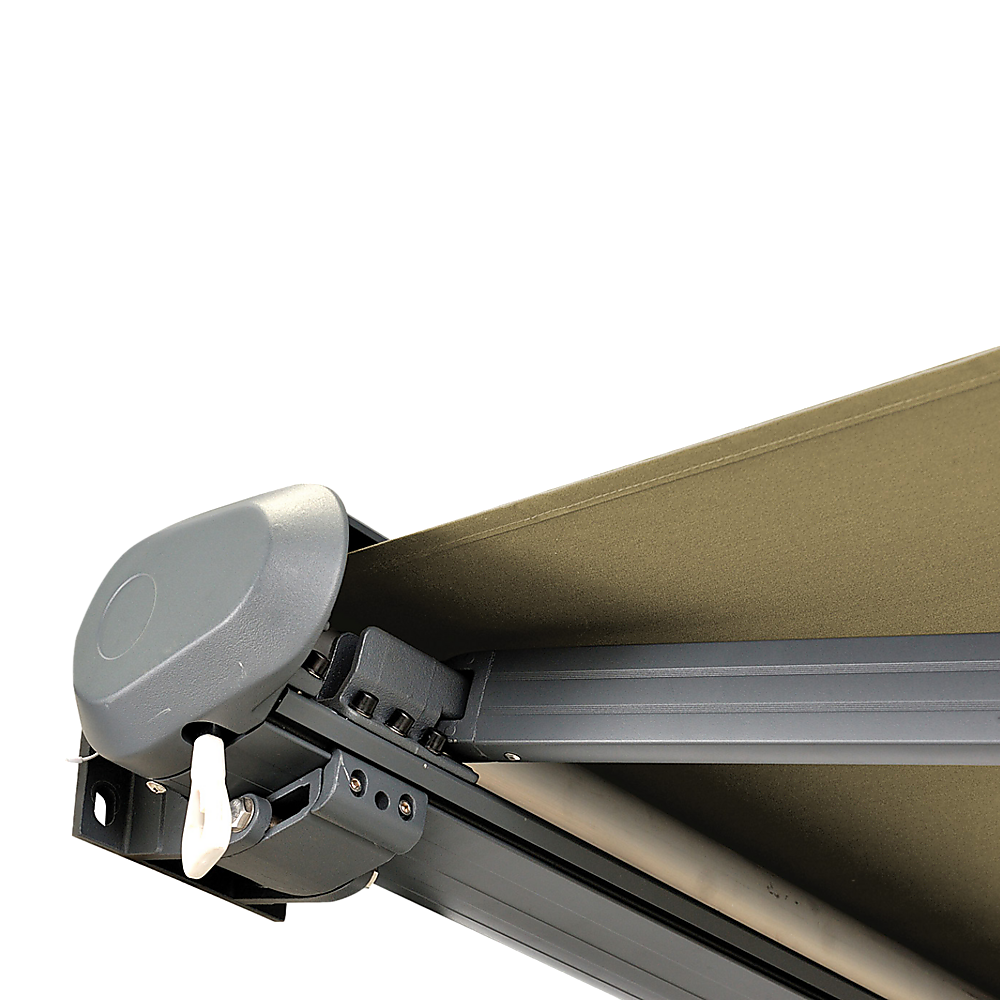 5.0m x 3.0m Retractable Folding Arm Awning Heavy Duty Full Cassette Motorised V63-821233