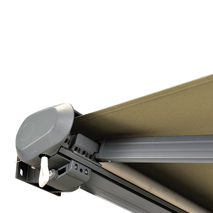 5.0m x 3.0m Retractable Folding Arm Awning Heavy Duty Full Cassette Motorised V63-821233