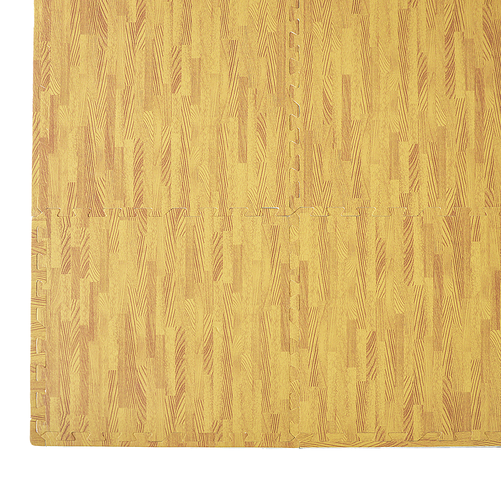 12 Tile EVA Interlocking Gym Floor Mats Wood Colour for Home Yoga V63-821293