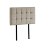 Linen Fabric Single Bed Deluxe Headboard Bedhead - Beige V63-821373