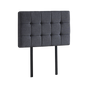 Linen Fabric Single Bed Deluxe Headboard Bedhead - Grey V63-821413