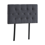 Linen Fabric Single Bed Deluxe Headboard Bedhead - Grey V63-821493