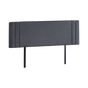 Linen Fabric King Bed Deluxe Headboard Bedhead - Grey V63-821583