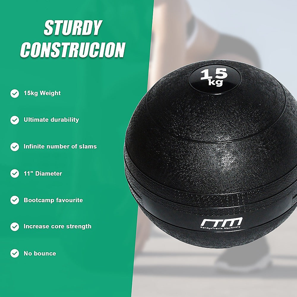 15kg Slam Ball No Bounce Crossfit Fitness MMA Boxing BootCamp V63-821653