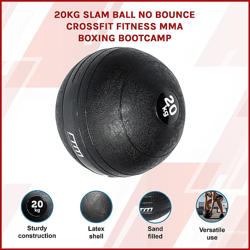 20kg Slam Ball No Bounce Crossfit Fitness MMA Boxing BootCamp V63-821663