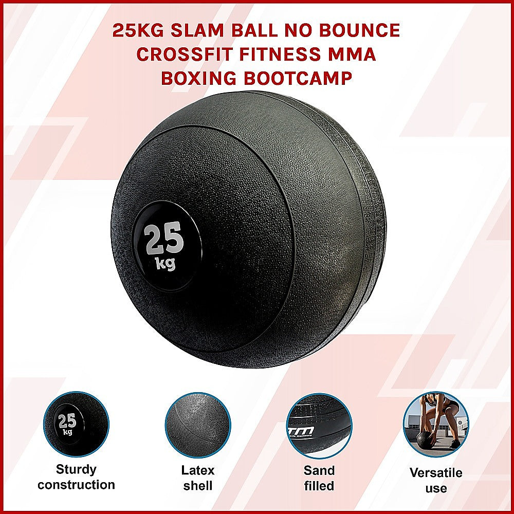 25kg Slam Ball No Bounce Crossfit Fitness MMA Boxing BootCamp V63-821673