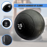 25kg Slam Ball No Bounce Crossfit Fitness MMA Boxing BootCamp V63-821673