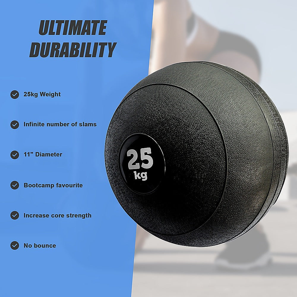 25kg Slam Ball No Bounce Crossfit Fitness MMA Boxing BootCamp V63-821673