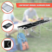 Professional 8ft Beer Pong Table Drinking Game V63-821713