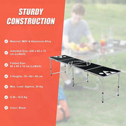 Professional 8ft Beer Pong Table Drinking Game V63-821713