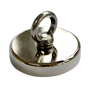 Round Neodymium Fishing Magnet with Countersunk Hole and Eyebolt, 500 LBS pull V63-821733