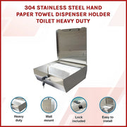 304 Stainless Steel Hand Paper Towel Dispenser Holder Toilet Heavy Duty V63-821741