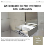 304 Stainless Steel Hand Paper Towel Dispenser Holder Toilet Heavy Duty V63-821741