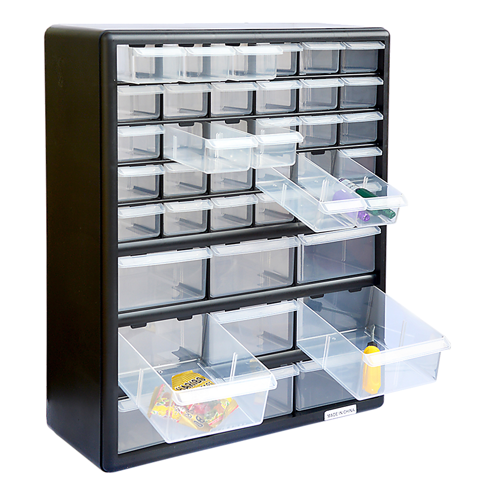 Storage Cabinet Drawers 39 Plastic Tool Box Containers Organiser Cupboard V63-821751