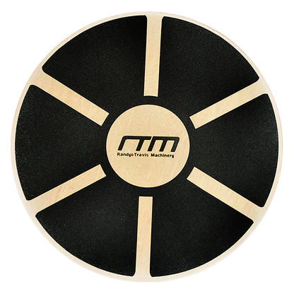 Heavy Duty 15.5" Wooden Balance Board with Non-Slip Pad for Fitness Training V63-821761