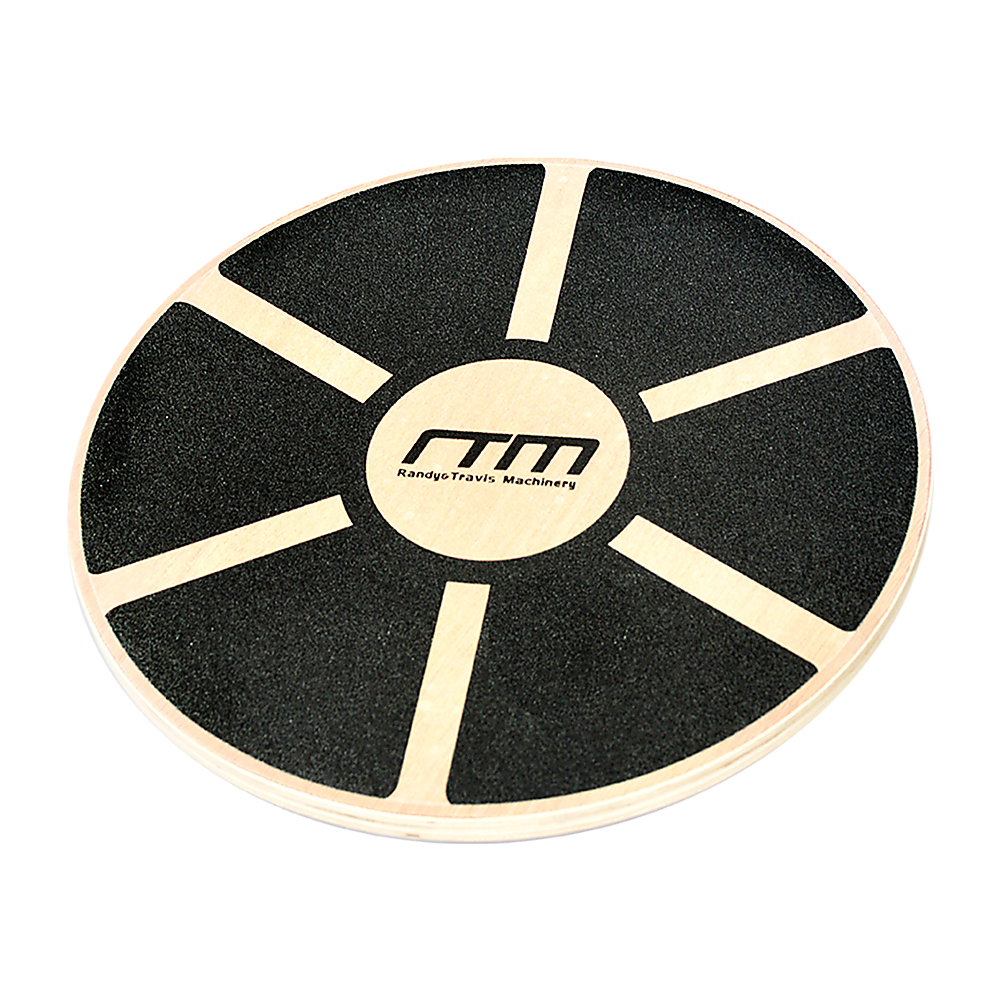Heavy Duty 15.5" Wooden Balance Board with Non-Slip Pad for Fitness Training V63-821761