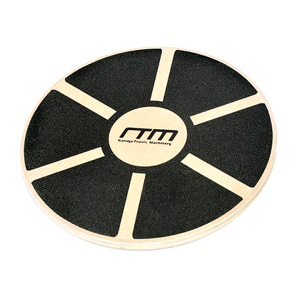 Heavy Duty 15.5" Wooden Balance Board with Non-Slip Pad for Fitness Training V63-821761