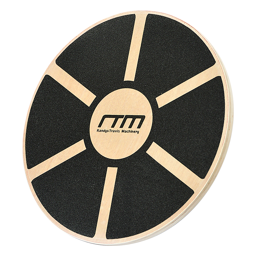Heavy Duty 15.5" Wooden Balance Board with Non-Slip Pad for Fitness Training V63-821761