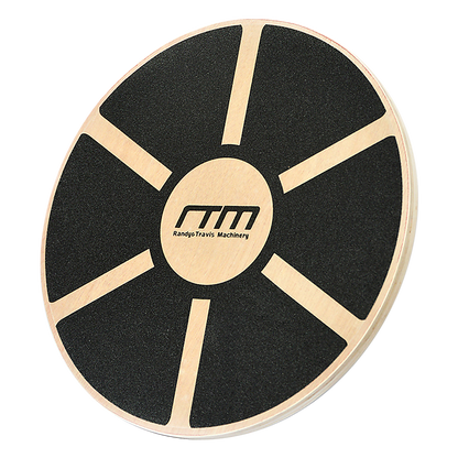 Heavy Duty 15.5" Wooden Balance Board with Non-Slip Pad for Fitness Training V63-821761