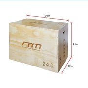 3 IN 1 Wood Plyo Games Plyometric Jump Box V63-821771