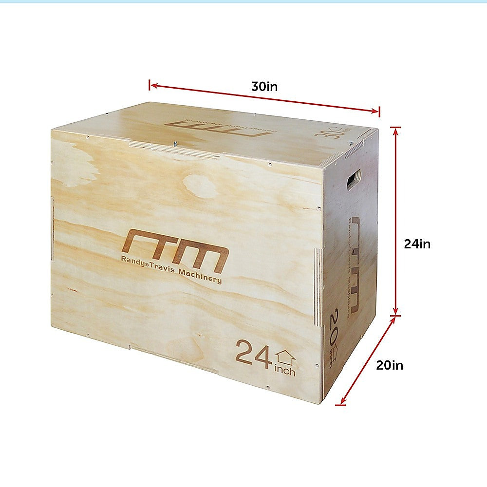 3 IN 1 Wood Plyo Games Plyometric Jump Box V63-821771