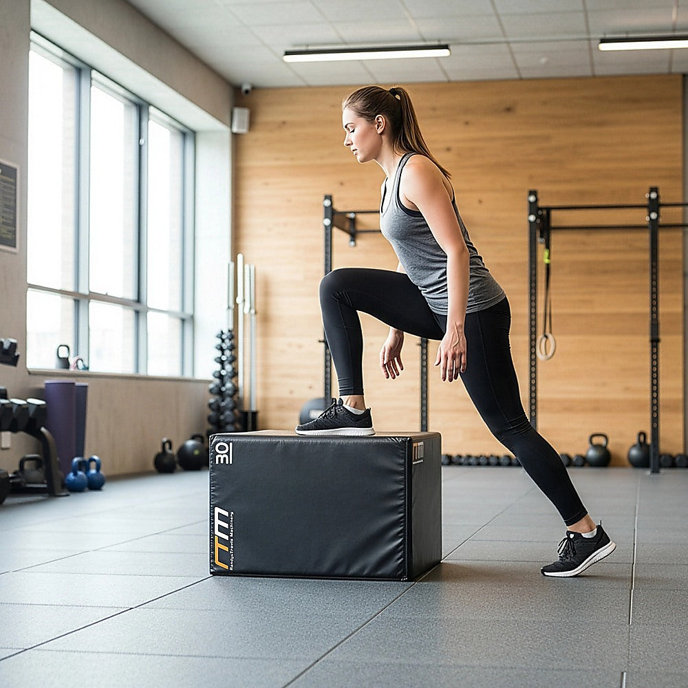 3 IN 1 Foam Plyo Games Plyometric Jump Box V63-821781