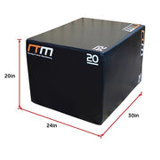 3 IN 1 Foam Plyo Games Plyometric Jump Box V63-821781