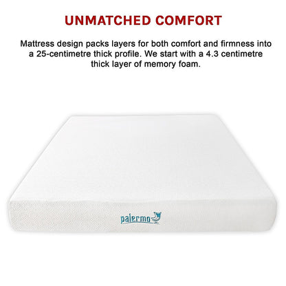 King 25cm Gel Memory Foam Mattress - Dual-Layered Comfort with CertiPUR-US Certified Foam V63-821841