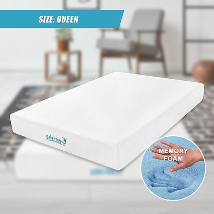 Queen 25cm Gel Memory Foam Mattress - Dual-Layered Comfort with CertiPUR-US Certified Foam V63-821861