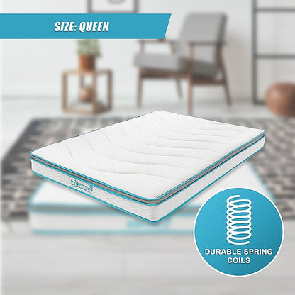 Queen 20cm Hybrid Mattress - Memory Foam and Innerspring Support V63-821871