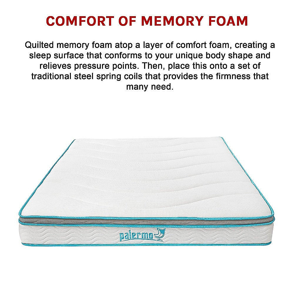 Queen 20cm Hybrid Mattress - Memory Foam and Innerspring Support V63-821871