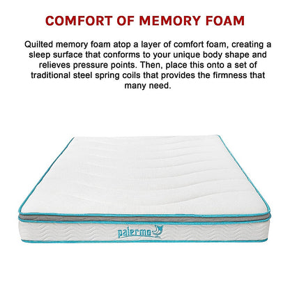 Queen 20cm Hybrid Mattress - Memory Foam and Innerspring Support V63-821871