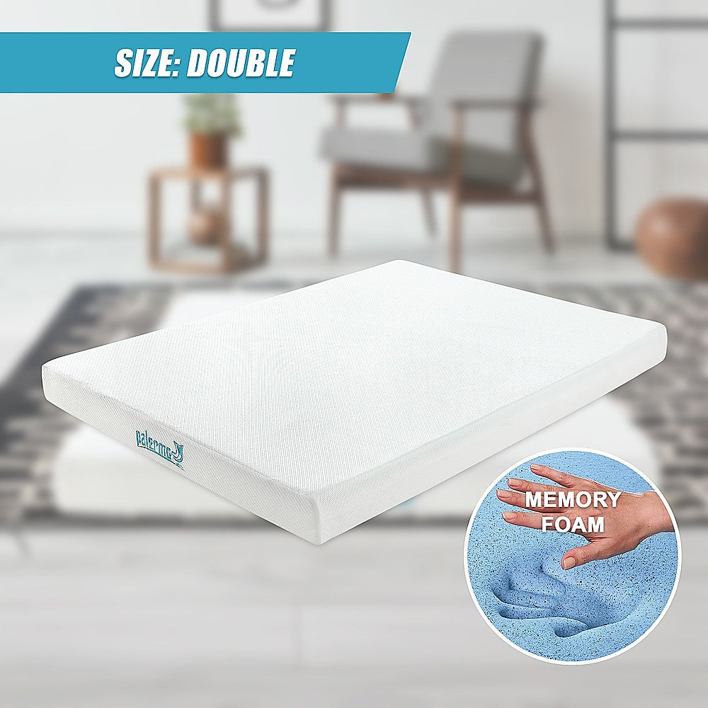 Double 25cm Gel Memory Foam Mattress - Dual-Layered Comfort with CertiPUR-US Certified Foam V63-821881